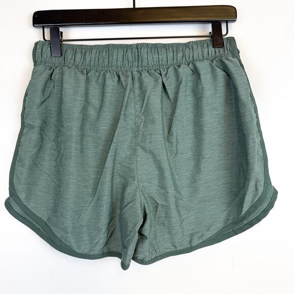 Nike Dri-Fit Womens Brief Lined Running Shorts Green 3” - S - Picture 3 of 9